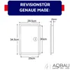 Aqbau® Trappe di Ispezione Bianca – Acciaio Robusto – Anteprima dell’immagine prodotto 2