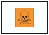 Schild Gefahrensymbol giftig Symbol Totenkopf A5 Produktbild-Vorschau 1