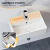 HOROW Lavabo a parete Lavabo sospeso rettangolare per bagno Anteprima dell’immagine prodotto 4