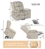 INONEFT Relaxfauteuil, tv-stoel met opstahulp en USB-poort, Productafbeelding-voorbeeld 2