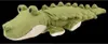 A plush toy crocodile is lying on a black background. Podgląd zdjęcia produktu