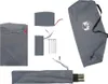 vidaXL Strandzelt Grau 274x178x170/148 cm 185T Polyester Produktbild-Vorschau 11