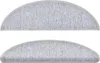 vidaXL 15 pezzi Tappetini per scale grigio chiaro 56 x 17 x Anteprima dell’immagine prodotto 4
