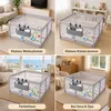 Laufstall Baby 120x120cm, Laufgitter Baby mit Matratze und Produktbild-Vorschau 15