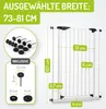 BOMI® Extrahoch Treppenschutzgitter 73-161 cm | Zum Klemmen Produktbild-Vorschau 2