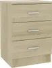 vidaXL Szafki nocne 2 szt. dąb sonoma 38x35x56 cm Materiał Podgląd zdjęcia produktu 11