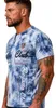 Herren T-Shirt | Sommershirt | Batik Optik | 2879 Indigo Produktbild-Vorschau 2