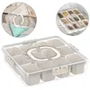 Snackbox mit Fächern, tragbare PET+PP+Silikon Snackbox, Produktbild-Vorschau 1