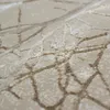 Designer Teppich mit abstraktem glänzenden Ästemuster beige Produktbild-Vorschau 4