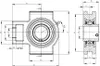 Spannlagereinheit Gehäuselager Wellenlager 15 mm UCT202 Produktbild-Vorschau 2