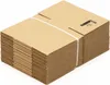 A stack of flat cardboard boxes tied together with a white band. Produktbild-Vorschau