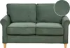 BELIANI Sofa ciemnozielona sztruksowa 2-osobowa sprężyny Podgląd zdjęcia produktu 1