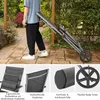 COSTWAY Chaise longue en aluminium avec roulettes, Chaise Voir les images du produit 5