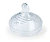A clear, studio shot of a clear silicone baby bottle nipple on a white background. Anteprima dell’immagine prodotto