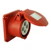Presa CEE da incasso diritta 400V 32A 4P 75x75 mm Anteprima dell’immagine prodotto 3