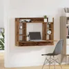 vidaXL Mesa de pared, madera reciclada, 105 x 48 x 75 cm, Vista previa de la imagen del producto 4