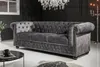 riess-ambiente Chesterfield 3-Sitzer Sofa 205cm grau Samt Produktbild-Vorschau 2
