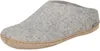 A single grey slipper with a tan sole is shown against a white background. Produktbild-Vorschau