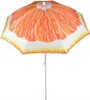 A beach umbrella with a grapefruit slice pattern. Produktbild-Vorschau