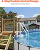 SucceBuy-Schwimmbadleiter, 4-stufige Doppelhandlauftreppe Produktbild-Vorschau 2