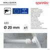 Uchwyt spirella Ø 25 mm biały błyszczący Podgląd zdjęcia produktu 4