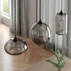 Lindby Pendelleuchte Marla, 3-flg., Glas, rauchgrau, 102cm Produktbild-Vorschau 4