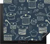 KitchenYeah© Herdabdeckplatte Muster - Pfannen - Kochen , Produktbild-Vorschau 1