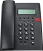 A black corded telephone with a green LCD screen and a keypad. Produktbild-Vorschau