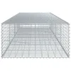 vidaXL Gabion z pokrywą 400x100x50 cm Ocynkowane żelazo Podgląd zdjęcia produktu 4