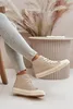 Damen Isolierte Sneakers Aus Eko Leder Beige Big Star Produktbild-Vorschau 9