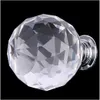 A single faceted crystal sphere with a silver base against a black background. Produktbild-Vorschau