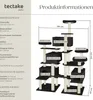 tectake® Kratzbaum Entissar 214 cm inklusive Kippschutz Produktbild-Vorschau 5