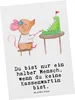 Mr. & Mrs. Panda Ansichtskarte Kassenwartin Herz - Weiß - Produktbild-Vorschau 1