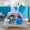 A child's bedroom with a bed featuring Disney Frozen themed bedding. Produktbild-Vorschau