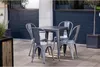 Bolero Bistro Quadratischer Bistrotisch Aus Stahl Grau 66Cm Produktbild-Vorschau 10