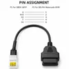 J48C OBD2 Diagnoseadapter 6-Pin auf 16-Pin für Motorrad Produktbild-Vorschau 5