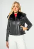 Veste en similicuir pour femme, au design moderne et dotée Voir les images du produit 2