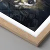 Gerahmtes Poster - Rahmen in heller Eiche - Wolf Dunkel Produktbild-Vorschau 2