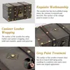 Vintage Houten Piratenschatkist met Slot Productafbeelding-voorbeeld 5
