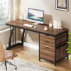A home office desk with a computer, keyboard, mouse, and a cup of coffee. Podgląd zdjęcia produktu