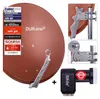 DUR-line Select 75/80cm Komplettanlage ziegelrot + Quad LNB Produktbild-Vorschau 1