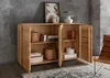 Sideboard mit Holztüren 150cm "Belfast" Wildeiche massiv Produktbild-Vorschau 2