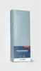 A folded bed sheet is shown upright against a light gray background. Produktbild-Vorschau