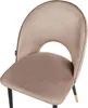 BELIANI Esszimmerstuhl 2er Set Taupe Samtstoff mit Produktbild-Vorschau 7