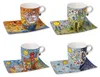 Goebel James Rizzi Pop Art 4er Set Tassen mit Untertasse Produktbild-Vorschau 1
