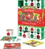 A Christmas dogs advent calendar with 24 jigsaw puzzles, shown with some puzzles and puzzle pieces scattered around. Podgląd zdjęcia produktu