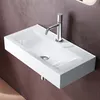 doporro Lavabo à Poser Blanc Vasque Suspendu en Céramique Voir les images du produit 1
