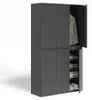 Kleiderschrank Vicco Claus Anthrazit 111 x 191.5 cm mit 6 Produktbild-Vorschau 5