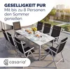CASARIA® Gartenmöbel Set 8 Stühle mit Tisch 190x90cm Produktbild-Vorschau 6