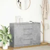 vidaXL Sideboard mit Schubladen Betongrau 100,5x35x76 cm Produktbild-Vorschau 1